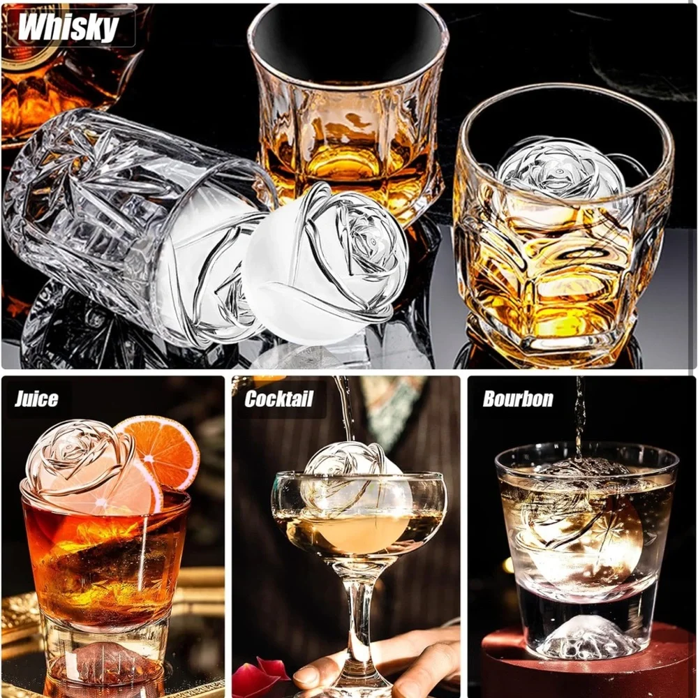 Black Rose Ice Tray - Silicon